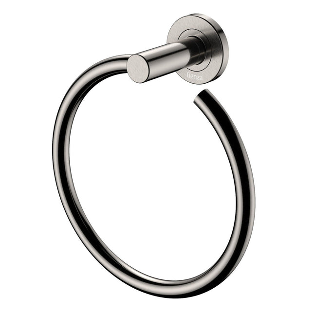 Fienza Kaya Brushed Nickel Hand Towel Ring ,