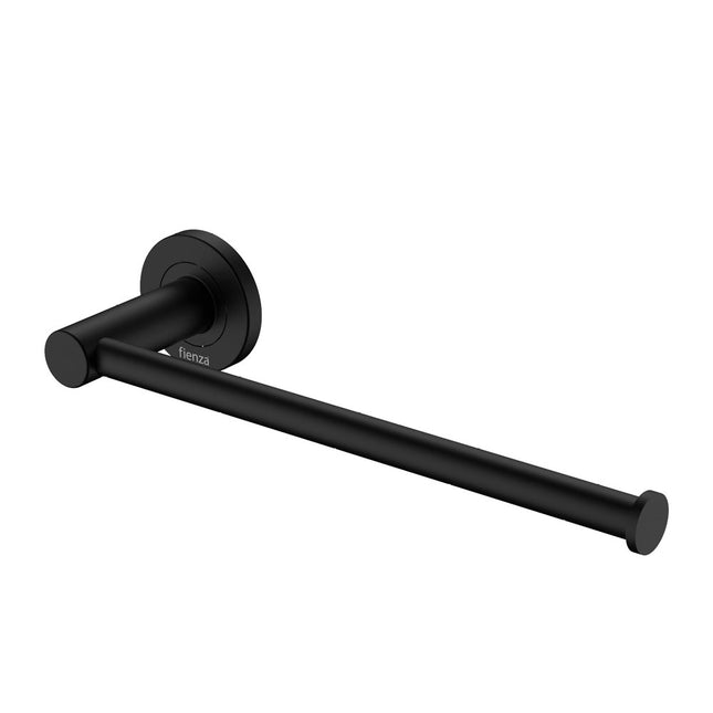 Fienza Kaya Dual Purpose Matte Black Hand Towel Rail/Roll Holder ,