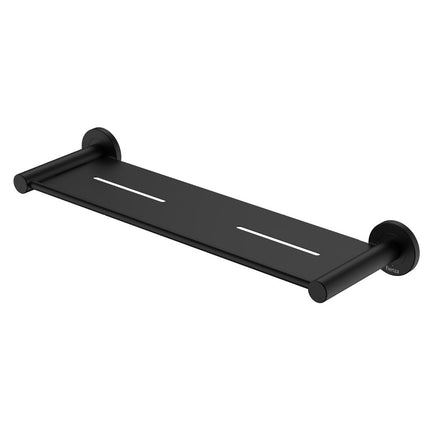 Fienza Kaya Matte Black 450mm Shower Shelf ,