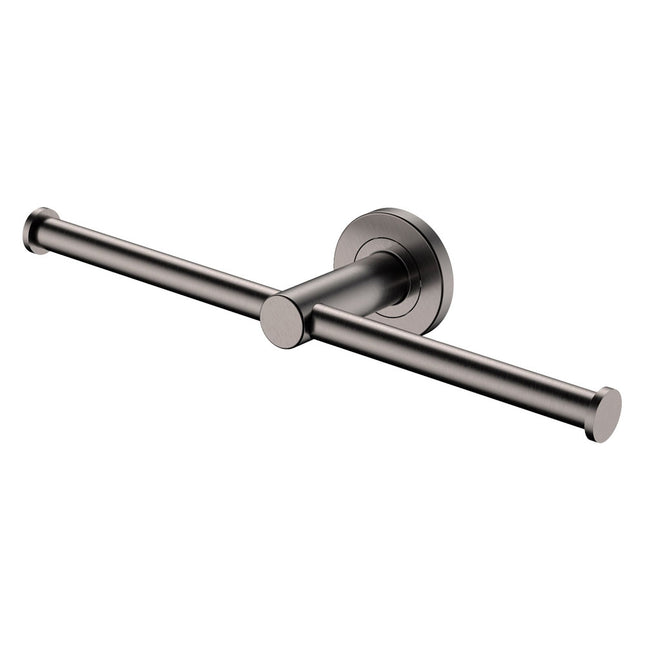 Fienza Kaya Gun Metal Double Toilet Roll Holder ,