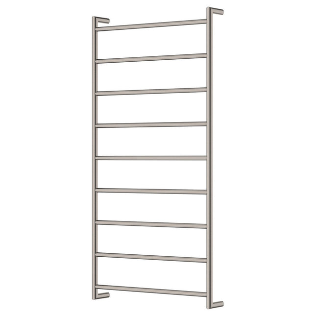 Fienza Kaya 600x1200mm Brushed Nickel Heated Towel Rail (9 Bars) ,