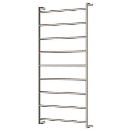 Fienza Kaya 600x1200mm Brushed Nickel Heated Towel Rail (9 Bars) ,