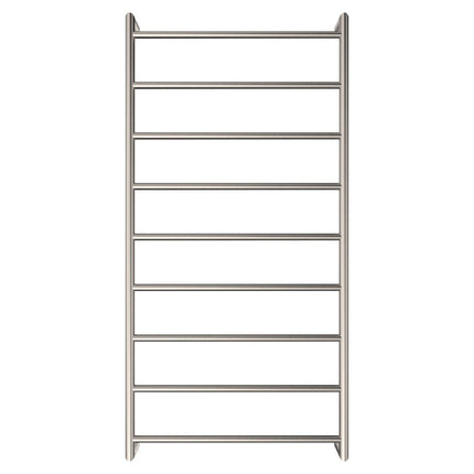 Fienza Kaya 600x1200mm Brushed Nickel Heated Towel Rail (9 Bars) ,