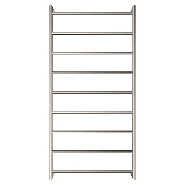 Fienza Kaya 600x1200mm Brushed Nickel Heated Towel Rail (9 Bars) ,