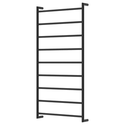 Fienza Kaya 600x1200mm Matte Black Heated Towel Rail (9 Bars) ,