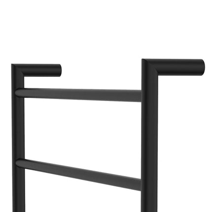 Fienza Kaya 600x1200mm Matte Black Heated Towel Rail (9 Bars) ,