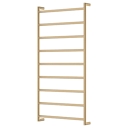 Fienza Kaya 600x1200mm Gold Heated Towel Rail (9 Bars) ,