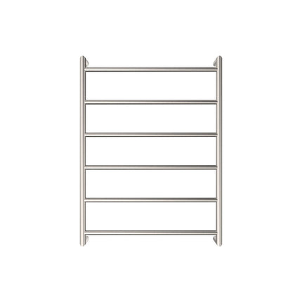 Fienza Kaya 600x800mm Brushed Nickel Heated Towel Rail (6 Bars) ,