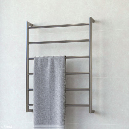 Fienza Kaya 600x800mm Gun Metal Heated Towel Rail (6 Bars) ,