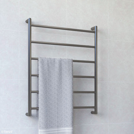 Fienza Kaya 600x800mm Gun Metal Heated Towel Rail (6 Bars) ,