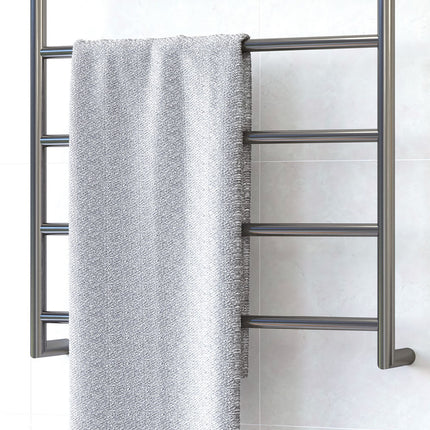 Fienza Kaya 600x800mm Gun Metal Heated Towel Rail (6 Bars) ,