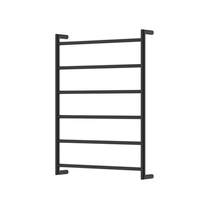 Fienza Kaya 600x800mm Matte Black Heated Towel Rail (6 Bars) ,