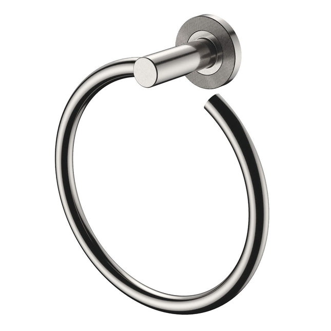 Fienza Axle Brushed Nickel Hand Towel Ring ,