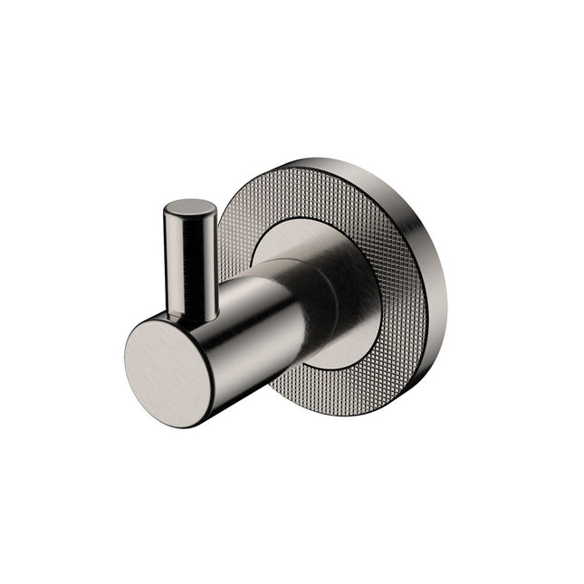 Fienza Axle Brushed Nickel Single Robe Hook ,