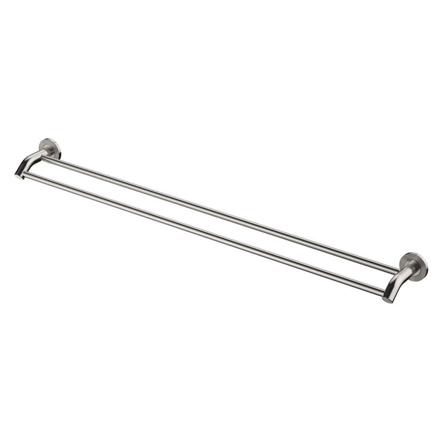 Fienza Axle 900mm Brushed Nickel Double Towel Rail ,