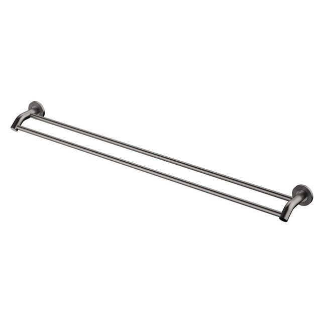 Fienza Axle 900mm Gun Metal Double Towel Rail ,