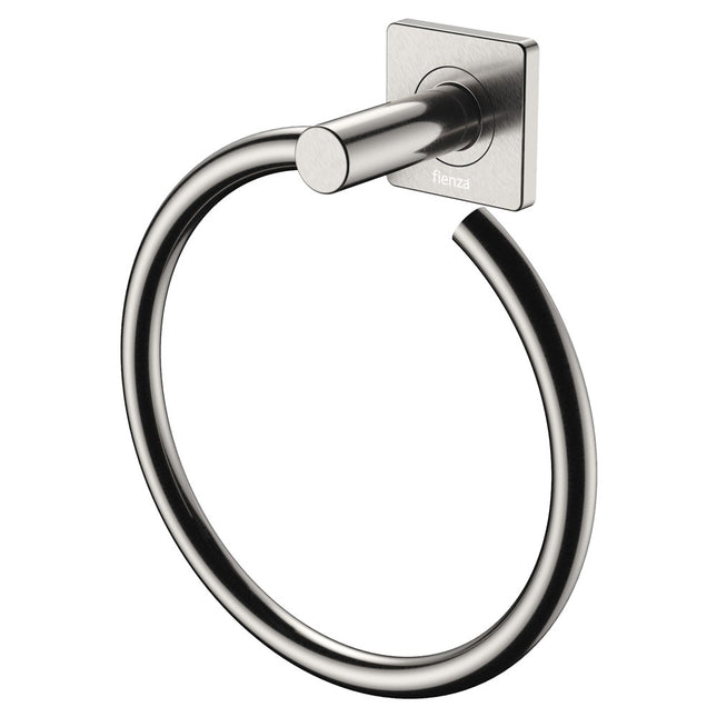 Fienza Sansa Brushed Nickel Hand Towel Ring ,