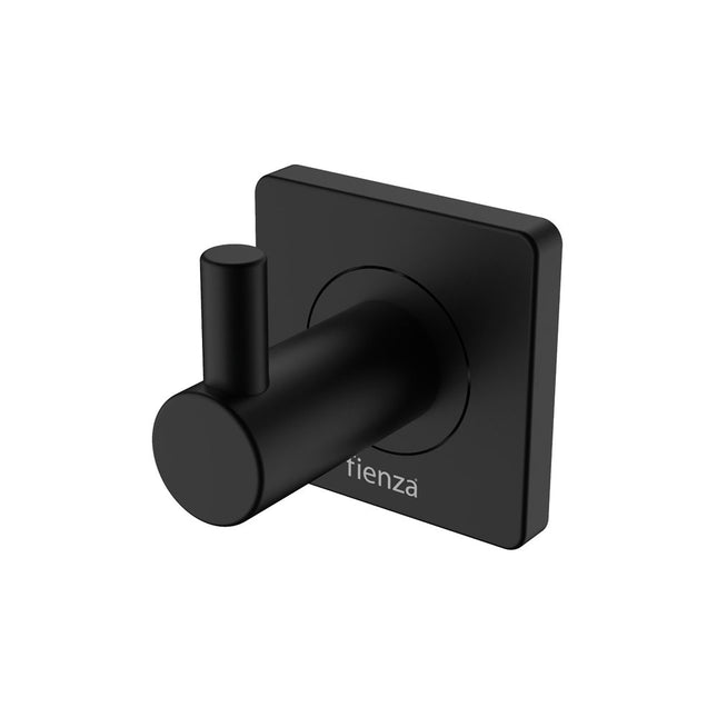 Fienza Sansa Matte Black Single Robe Hook ,