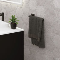 Fienza Sansa Dual Purpose Matte Black Hand Towel Rail/Roll Holder ,