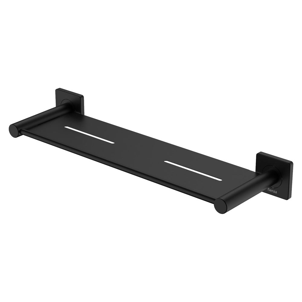 Fienza Sansa 452mm Matte Black Shower Shelf ,