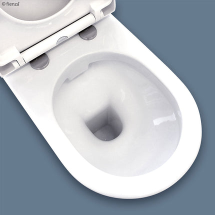 Fienza Rak Resort Wall Faced Toilet Suite, Gloss White ,