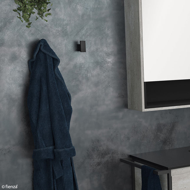 Fienza Koko Matte Black Single Robe Hook ,