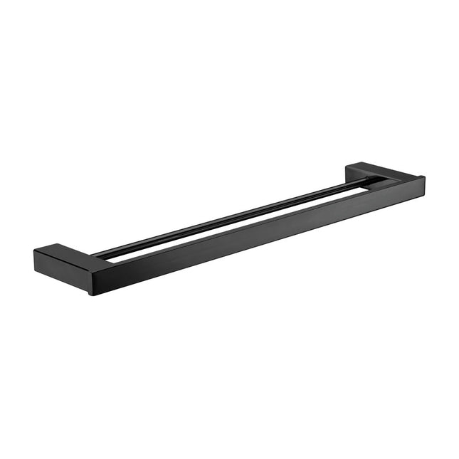Fienza Koko 610mm Matte Black Double Towel Rail ,