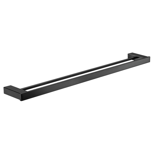 Fienza Koko 810mm Matte Black Double Towel Rail ,