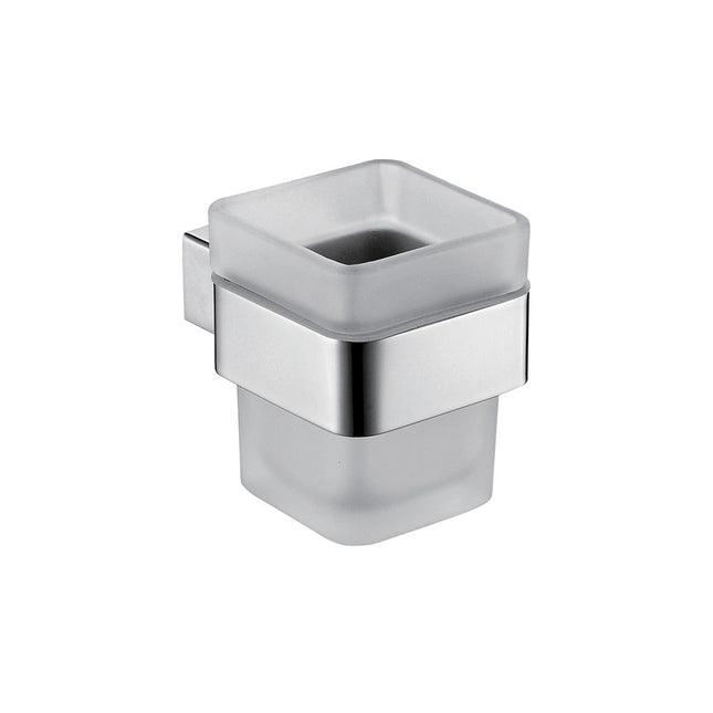 Fienza Koko Frosted Glass Tumbler And Chrome Holder ,