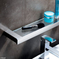 Fienza Koko Chrome Finish 510mm Glass Shower Shelf ,