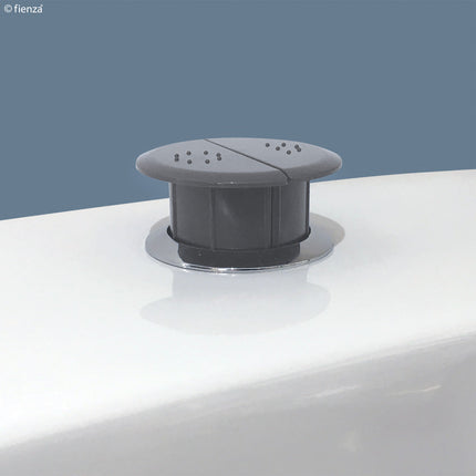 Fienza Raised Care Flush Buttons, Grey ,