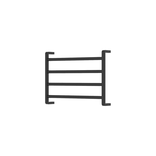 Fienza koko 600x450mm Matte Black Heated Towel Rail (4 Bars) ,