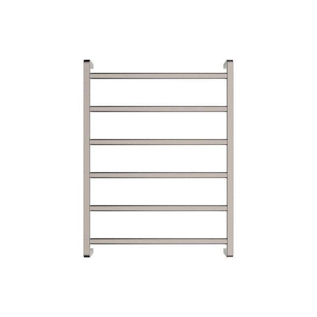 Fienza Koko 600x800mm Brushed Nickel Heated Towel Rail (6 Bars) ,