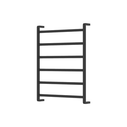 Fienza Koko 600x800mm Matte Black Heated Towel Rail (6 Bars) ,
