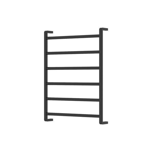 Fienza Koko 600x800mm Matte Black Heated Towel Rail (6 Bars) ,