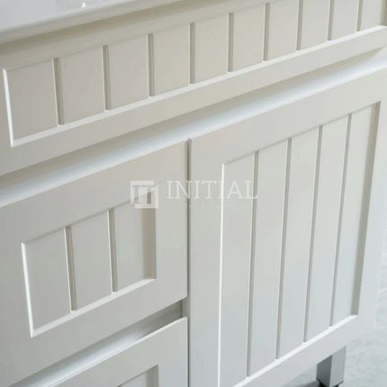 Hampton Modern Shaker Matt White Freestanding Floor Vanity 750W X 460D X 860H ,