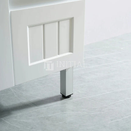 Modern Shaker Matt White Freestanding Floor Vanity Cabinet & Ceramic Top Right Hand Drawer 750X460X860 ,