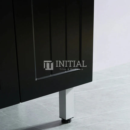 Hampton Modern Shaker Matt Black Freestanding Floor Vanity 600W X460H X860D ,