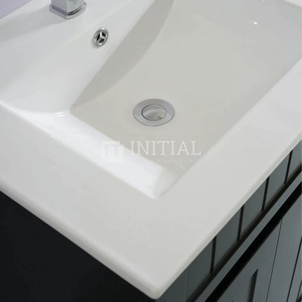 Hampton Modern Shaker Matt Black Freestanding Floor Vanity 600W X460H X860D ,