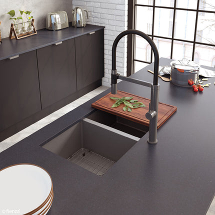 Fienza Hana Carbon Metal Sink Protector, 27L ,