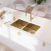 Fienza Hana PVD Gold Sink Protector, 27L ,