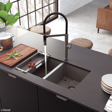 Fienza Hana Carbon Metal Sink Protector, 27L ,