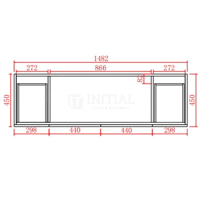 Modern Shaker Matt Black Freestanding Floor Vanity Cabinet & Ceramic Top Double Bowl 1500X460X860 ,