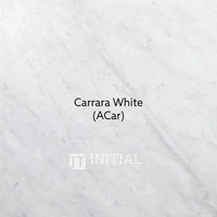 Bronte 1500 Coastal Oak Woodgrain Curved Wall Hung Vanity , With Marble Top - Carrara White