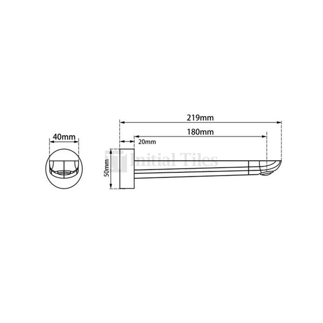 Bathroom Hash Wall Bath Spout Brushed Nickel ,