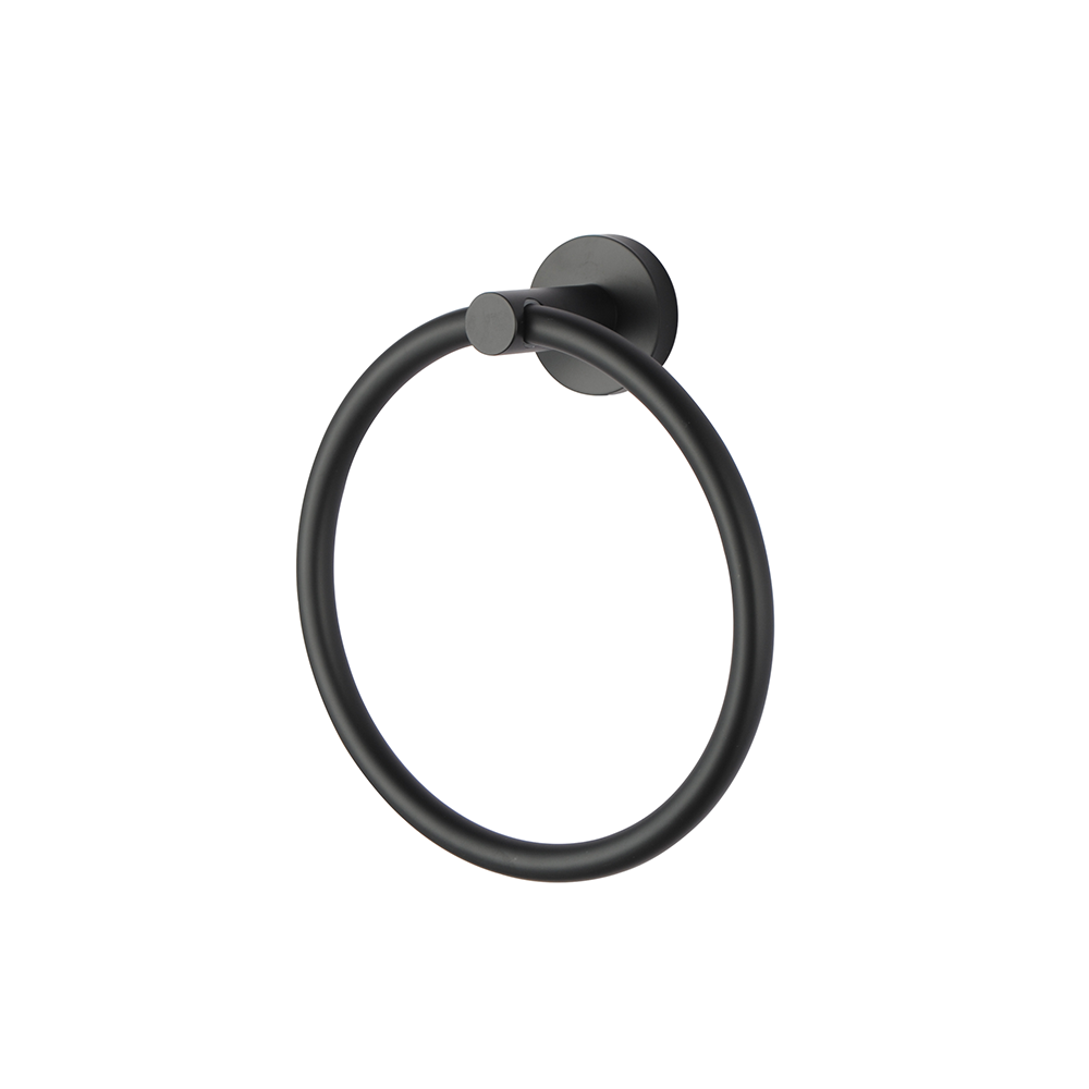 Louis Lever Hand Towel Ring Black ,