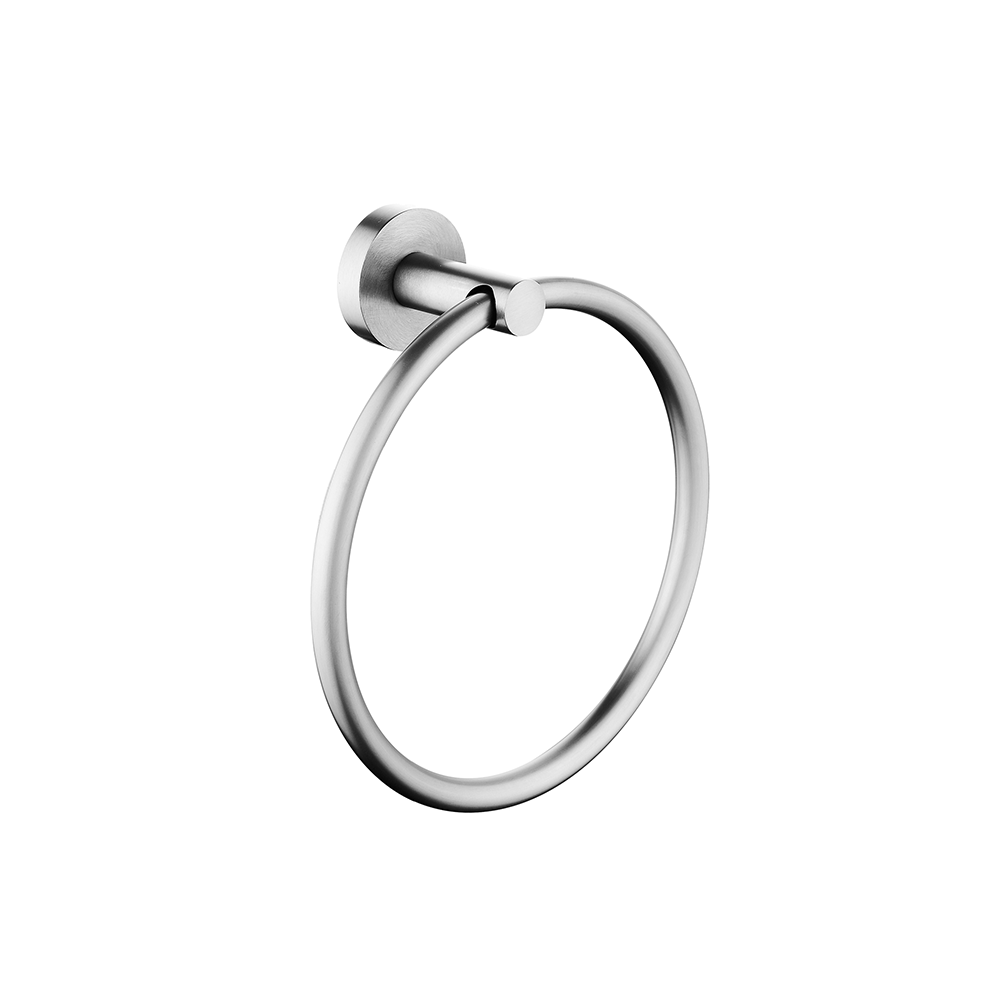 Petra Round Hand Towel Ring Brushed Nickel , Default Title