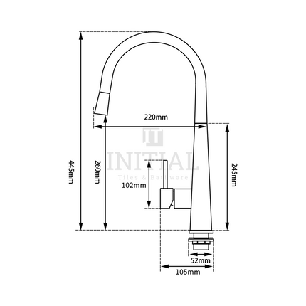 Kitchen Petra Series Pull Out Sink Chrome Mixer ,