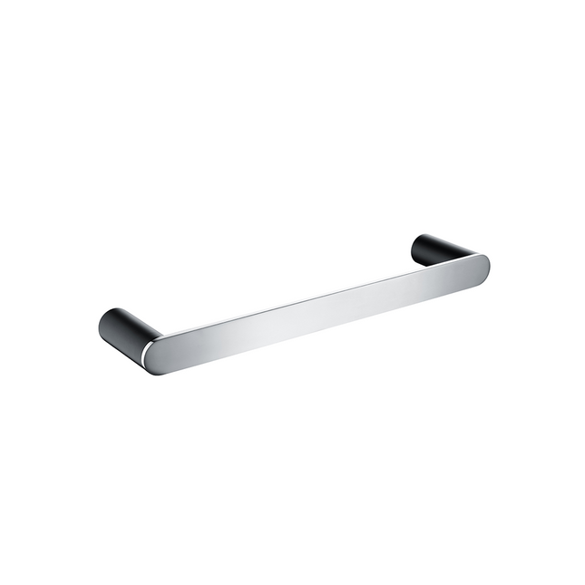 Speranza Hand Towel Rail 200mm Chrome & Matt Black , Default Title