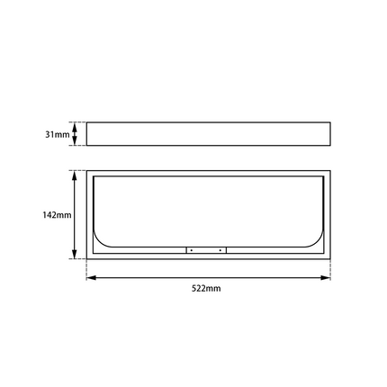 Tera Glass Shelve Chrome ,